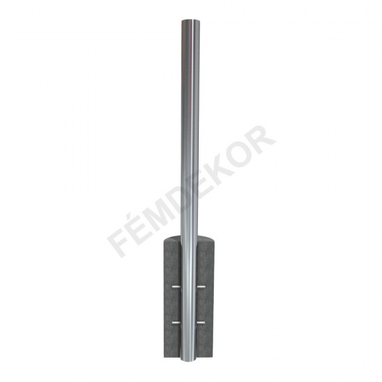 Poller (Betonozható, rozsdamentes acél, szálcsiszolt, 100x1250mm-es, éevehető fedéllel)  FD/UTK-17