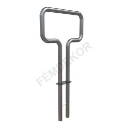 Kerékpártartó, tároló (széles, betonozható)