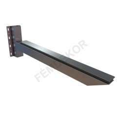 Lapmegfogásos üveg előtető konzol (80x80, szigetelésbe)