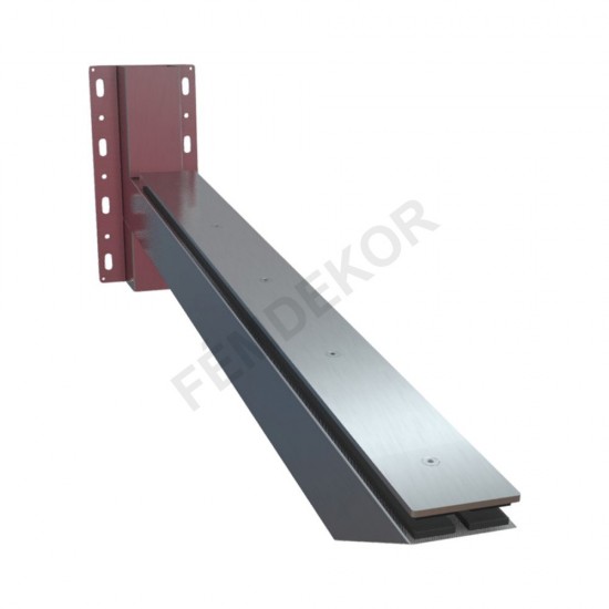 Lapmegfogásos üveg előtető konzol (80x80mm-es, szigetelésbe szerelhető)