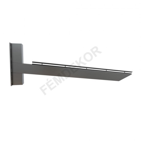 Lapmegfogásos üveg előtető konzol (80x80mm-es, szigetelésbe szerelhető)