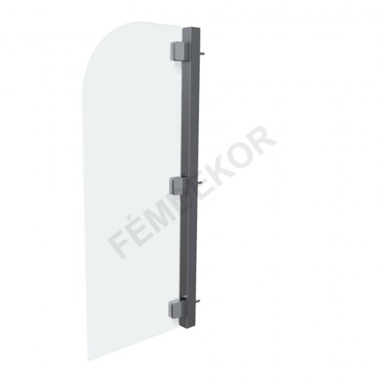 Piszoár térelválasztó elem (Rozsdamentes anyagból)