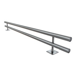 Dupla korlát kapaszkodó parapet falra (2000mm-es)