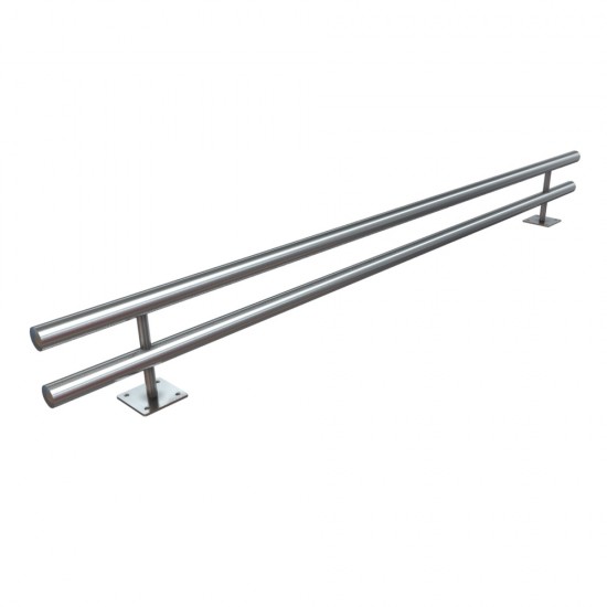 Dupla korlát kapaszkodó parapet falra (2000mm-es)