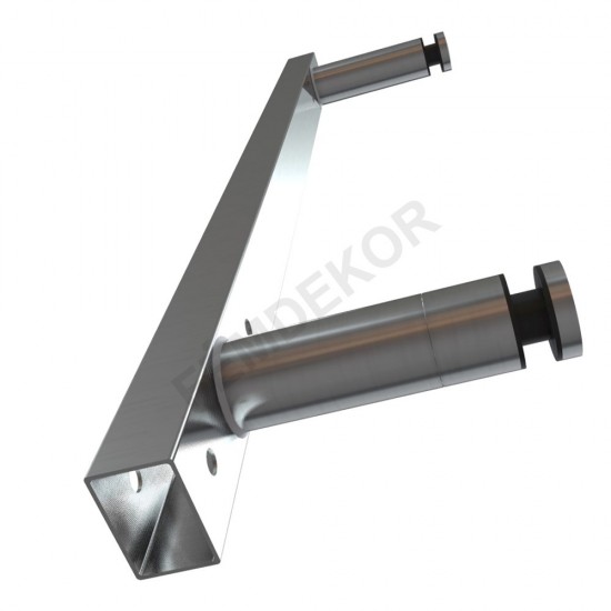 Pontmegfogásos üvegkorlát konzol szigeteléshez (2 pontos rögzítéssel)