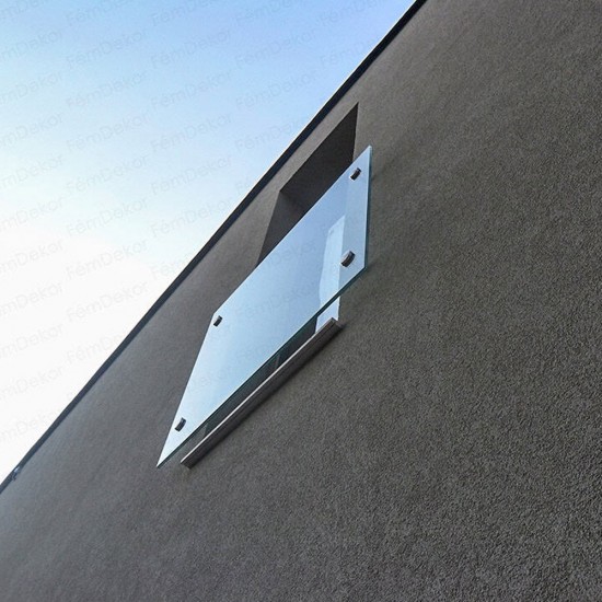 Pontmegfogásos üvegkorlát konzol szigeteléshez (2 pontos rögzítéssel)