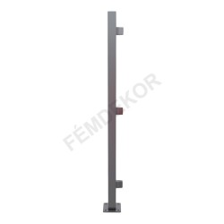 Térelválasztó üvegfal oszlop (60x60x2, egyedileg fenekelt és csiszolt, kezdő-bal)