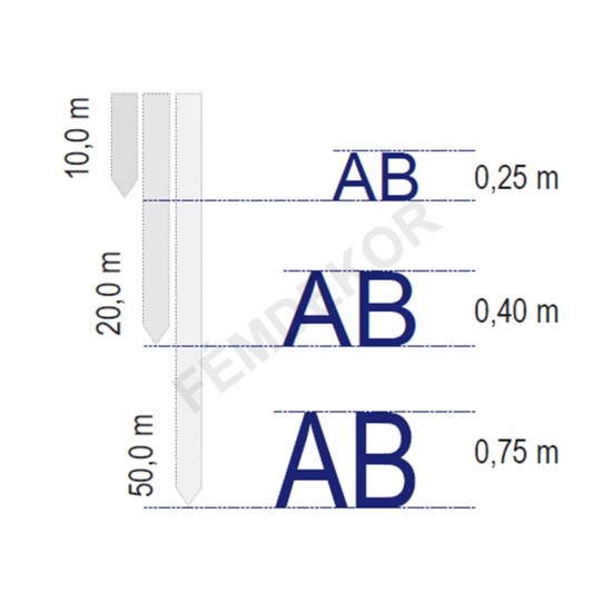 Utcai irányító tábla (2400mm-es)