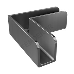 Üvegfogó sarokelem 6.6(12)mm-es üveghez