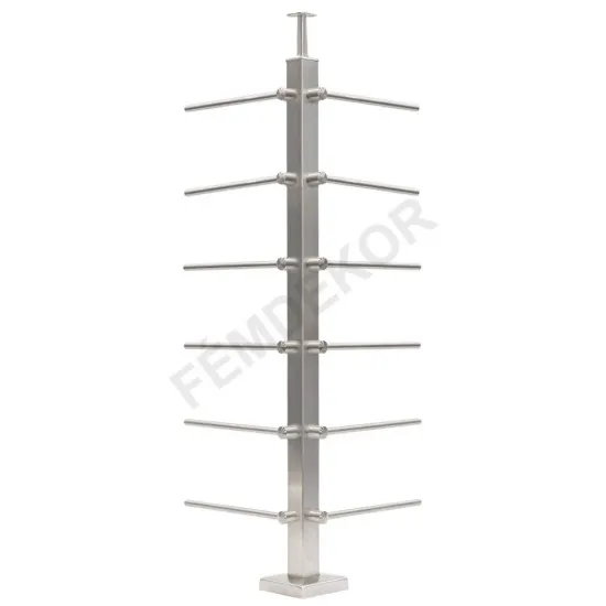 Talpra szerelt 40x40 oszlop (6 soros, sarok)