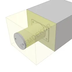 Oszlop tartó konzol 150-160mm-es szigeteléshez. (fekvő, 100mm-es henger) 